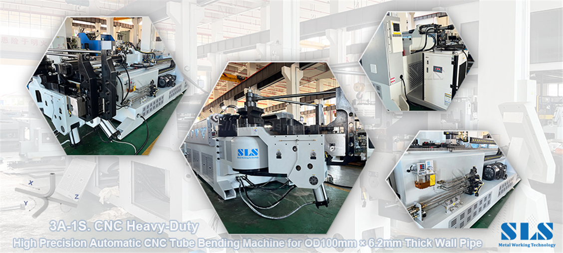 X-130CNC. 008.Heavy‑Duty 3A‑1S Large Tube Bender X-130CNC. 008.Cintreuse de gros tubes robuste 3A-1S