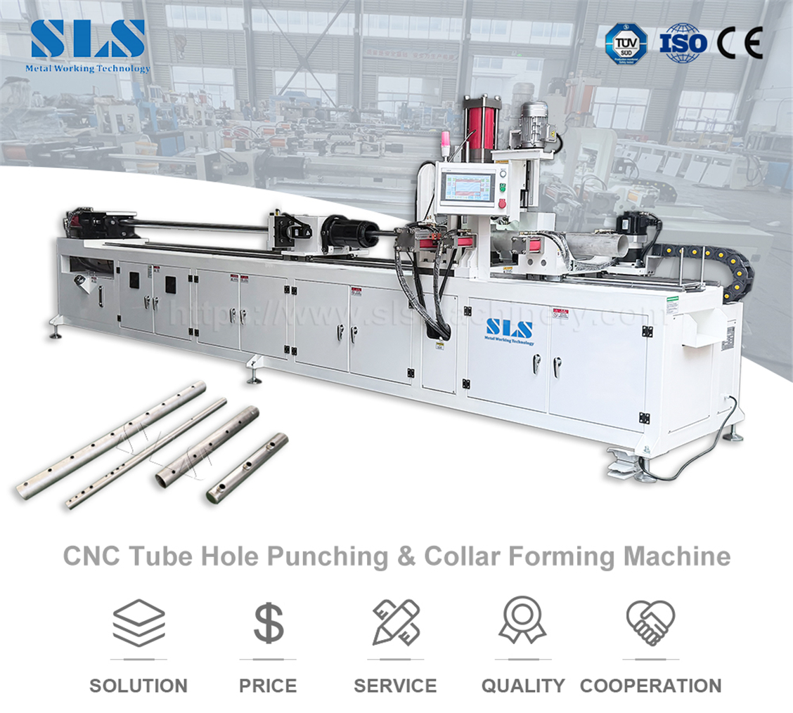 X-BP. 130CNC. 01. Tube Collar Hole Punching & Drilling X-BP. 130CNC. 01. Poinçonnage et perçage de trous pour colliers de tubes