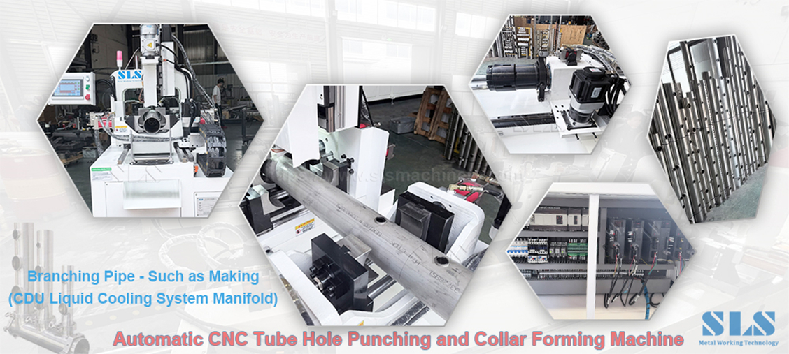 X-BP. 130CNC. 02. Tube Collar Hole Punching & Drilling X-BP. 130CNC. 02. Poinçonnage et perçage de trous pour colliers de tubes