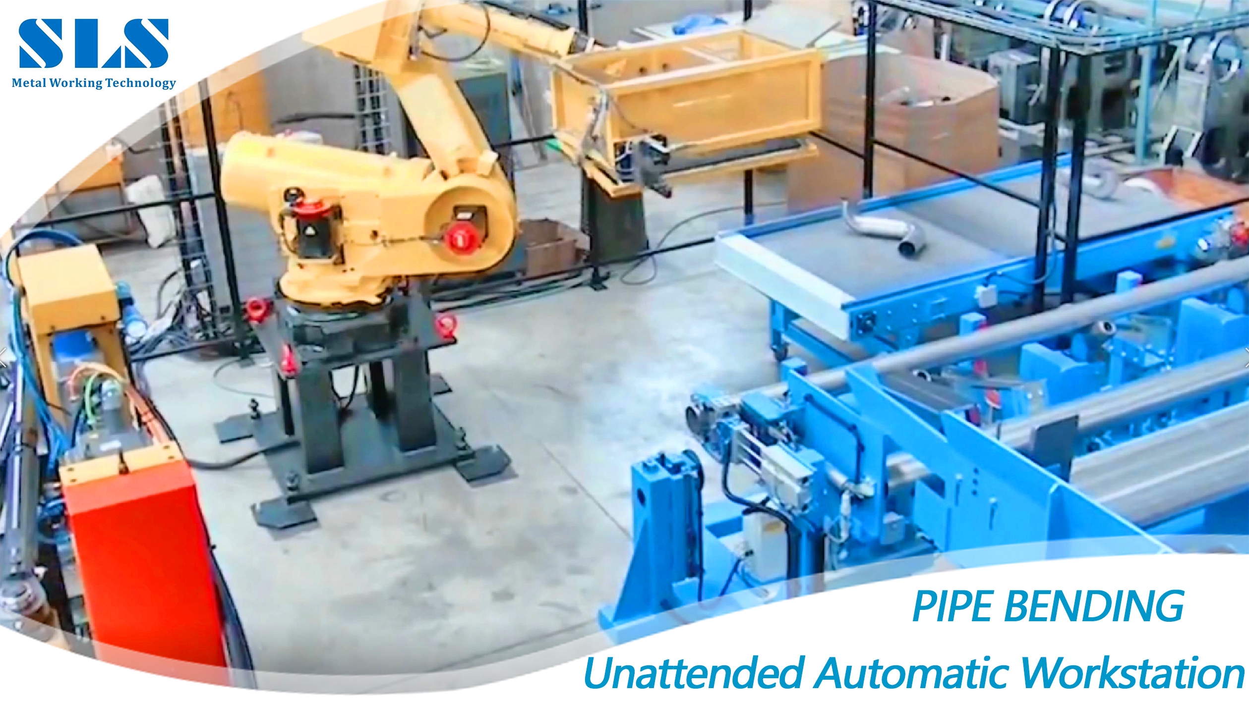 CNC Pipe Bender de la station de travail automatique sans surveillance | Formulaire de technologie de flexion SLS Machinerie