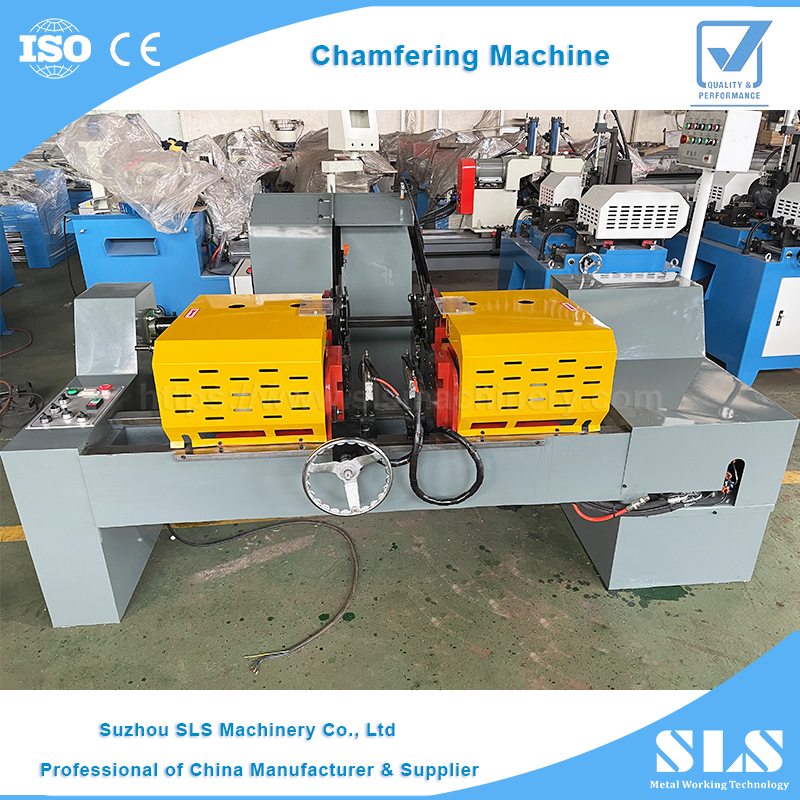 Machine de chanfreinage à double tête de SLS | Solutions automatiques pour le lissage du déburoir de tube / barres et tuyaux de tige solide Fonctionment