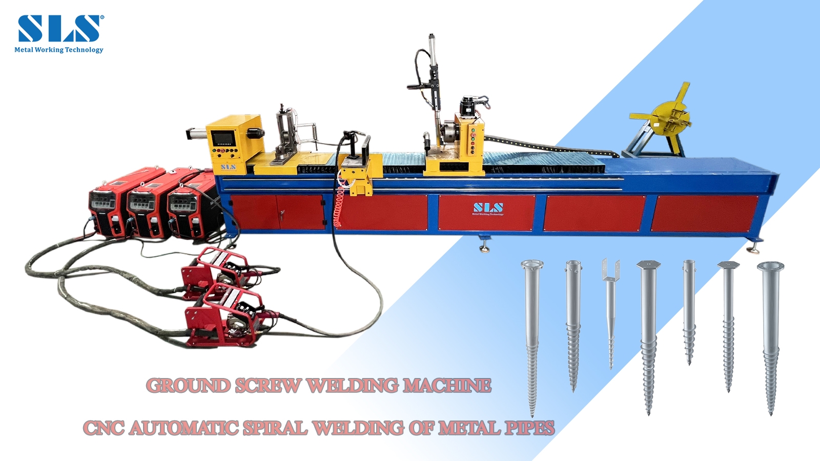 Piler à vis de terre Faire de production - CNC Auto Spiral Soudage Processus de procédé de la vis de terre