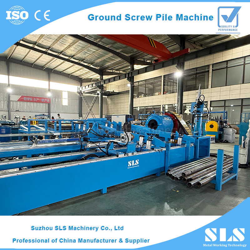 Machine de réduction de la pointe du tube entièrement automatique (Swagage) Machine avec forage laser - Type de pieu de masse terrestre de type 160cnc