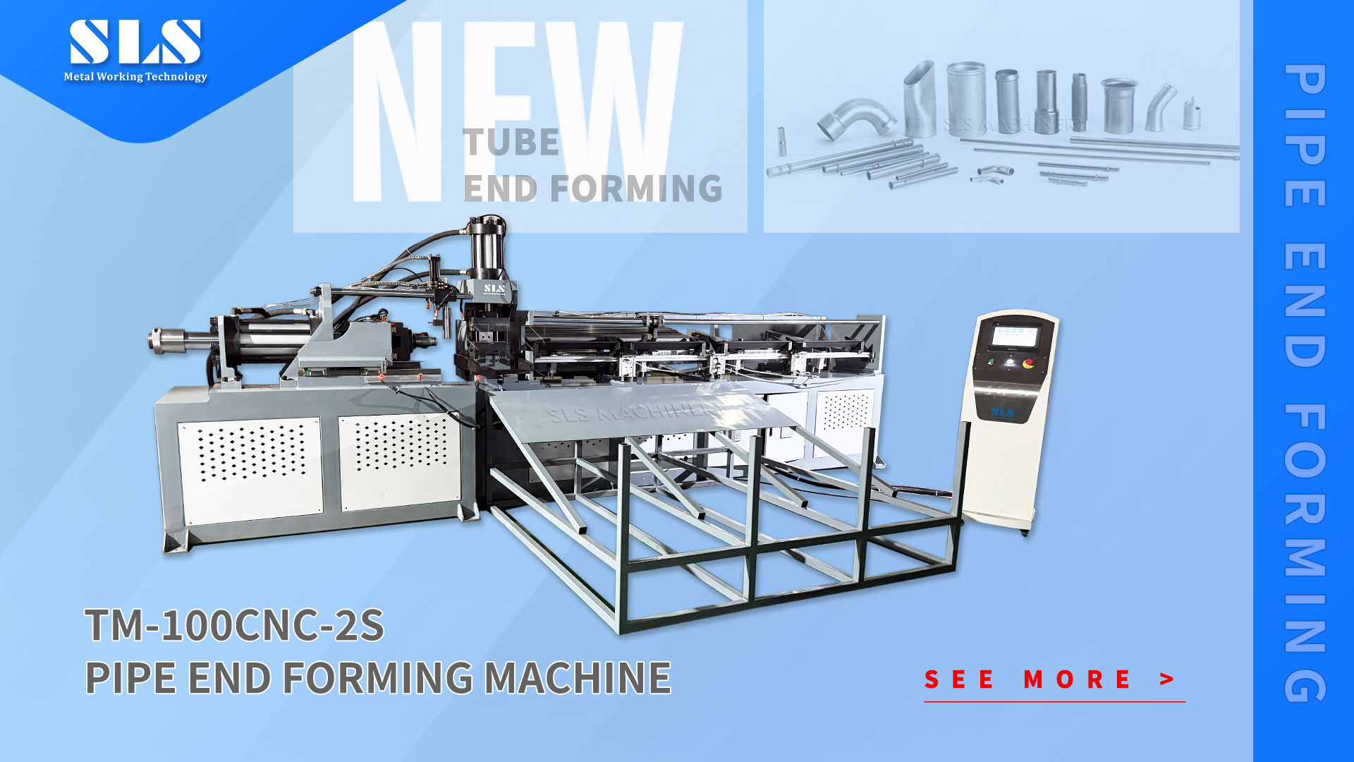 Machine de formage d'évasement d'extrémité de tube CNC | Machine de finition d'extrémité de tuyau hydraulique
