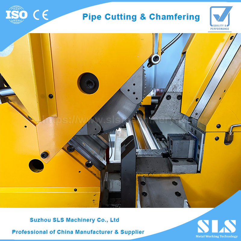 SLS Efficiency Precision CNC Automatic Type Cuting and Chamfering Machine | La ligne de production complète des solutions de coupure de tube