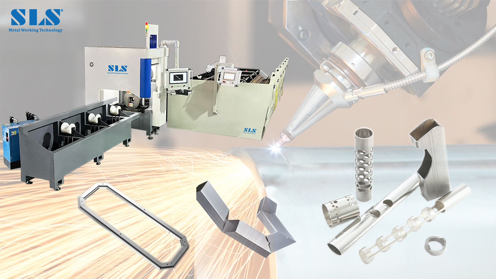 Machine de coupe laser tube en métal avec système de chargement et d'alimentation automatique | Machines SLS
