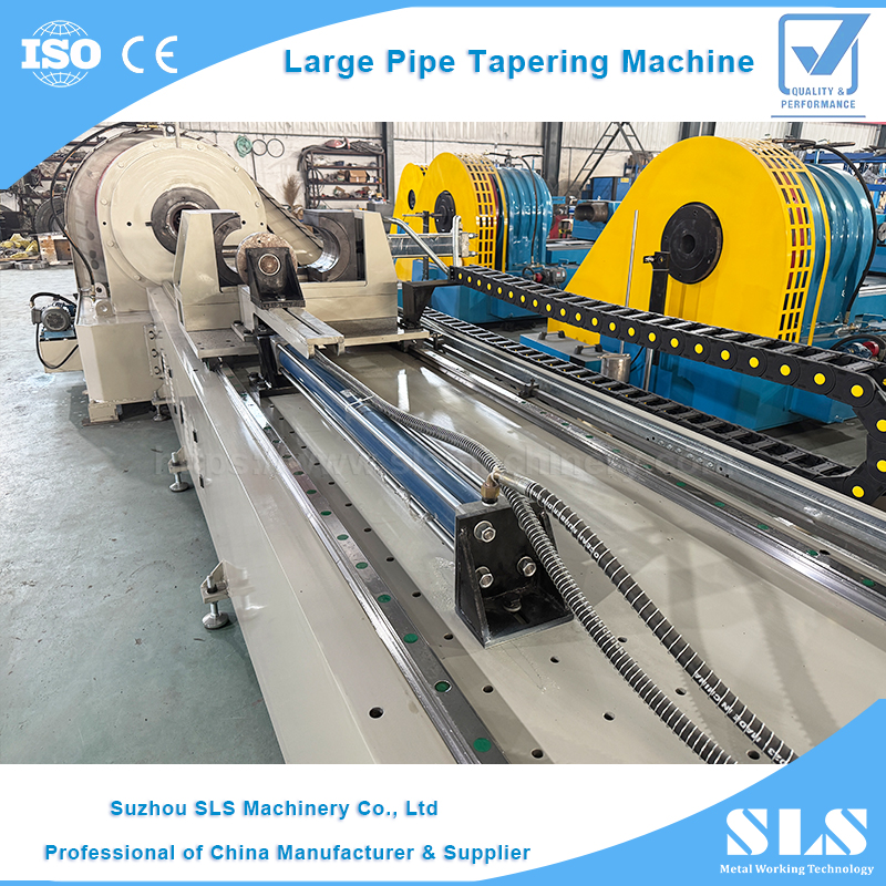 TP-160NC énorme machine de formage de cônes de grands tubes | Embout conique de sertissage d'extrémité de tuyau métallique pour la fabrication de pieux vissés au sol
