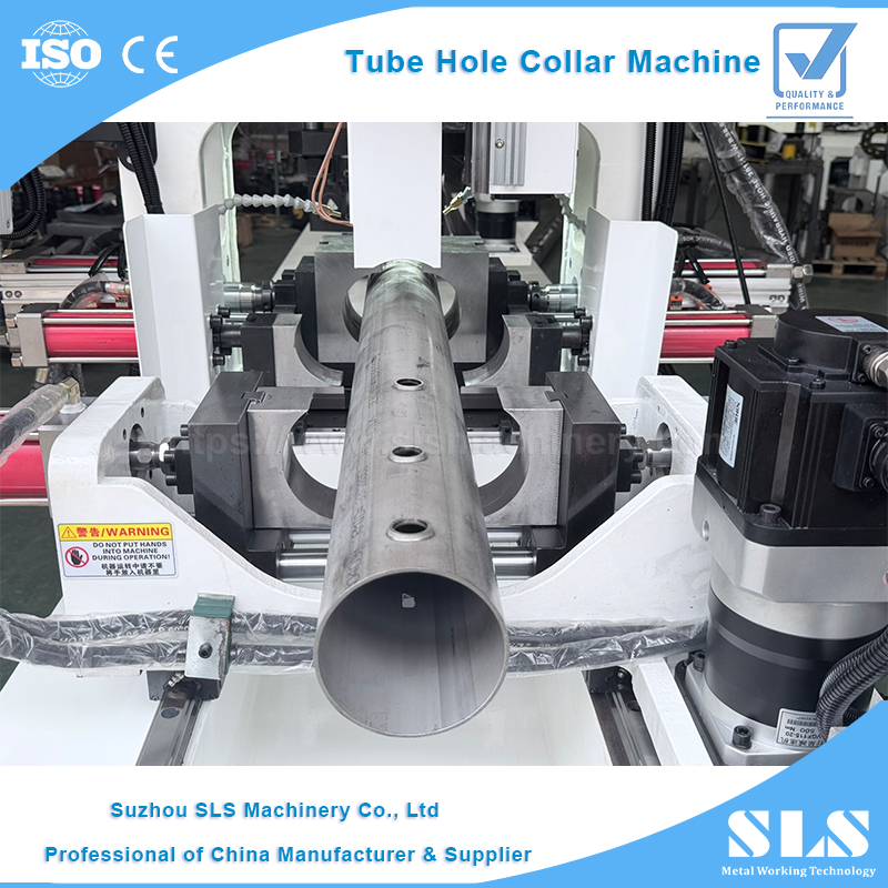 BP-130 Type automatique CNC Tube en acier collier trou poinçonnage et perceuse pour CDU liquide refroidissement tuyau branche collecteurs en-tête