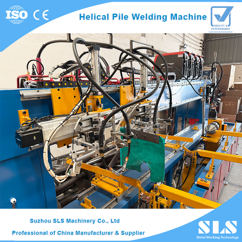 Machine de soudage de pieux hélicoïdaux d'efficacité et de précision | Ligne de production d'ancres à vis de terre à alimentation automatique
