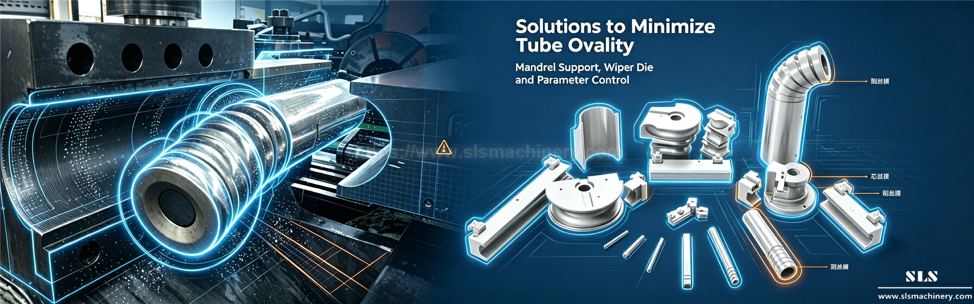 04. Ovalit&eacute; des tubes dans les causes, impacts et solutions de contr&ocirc;le total du cintrage de tubes CNC. SLS