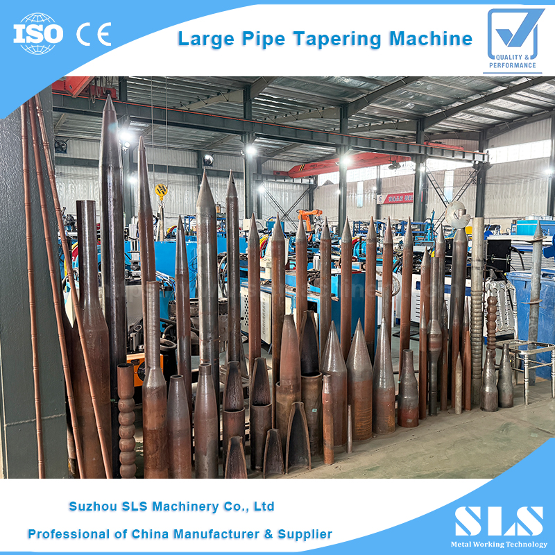 TP-160NC énorme machine de formage de cônes de grands tubes | Embout conique de sertissage d'extrémité de tuyau métallique pour la fabrication de pieux vissés au sol