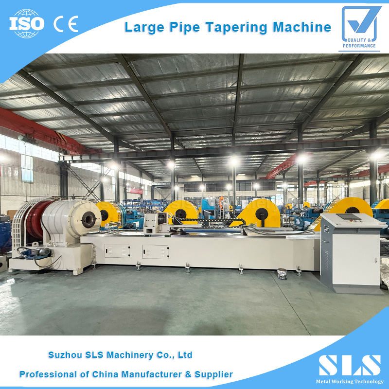 TP-160NC énorme machine de formage de cônes de grands tubes | Embout conique de sertissage d'extrémité de tuyau métallique pour la fabrication de pieux vissés au sol